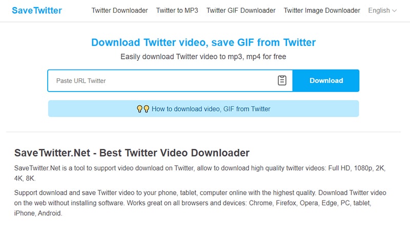 How to download twitter video and GIF to iPhone - Twitter Video